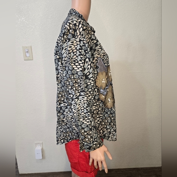 ETHNC Classics Floral Blouse Size Small - Picture 10 of 10